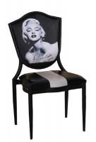 486-1梦露黑色双面皮餐椅