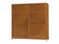 549-3艾妮7x7尺胡桃推门衣柜